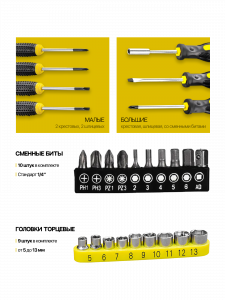Набор инструментов для автомобиля и дома 88 предметов Патриот PT-INO15